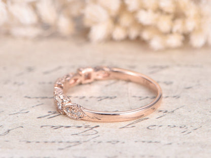 natural-diamond-wedding-band-14k-rose-gold-anniversary-ring-half-eternity-ring-art-deco-antique-stackable-ring-half-eternity-diamond-ring