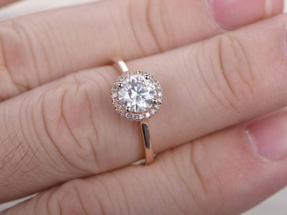 6.5mm-round-cut-moissanite-engagement-ring-diamond-ring-solid-14k-rose-gold-diamond-halo-plain-band