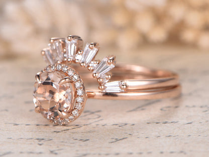 7mm-round-cut-morganite-engagement-set-2pcs-14k-rose-gold-diamond-halo-diamond-crown-band