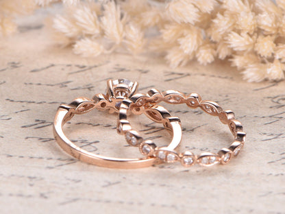 5mm-round-cut-moissanite-engagement-ring-set-2pcs-14k-rose-gold-solitaire-diamond-matching-band
