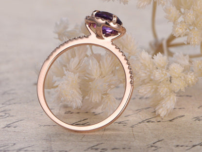6.5mm-round-cut-amethyst-engagement-ring-14k-rose-gold-diamond-halo-half-eternity-design