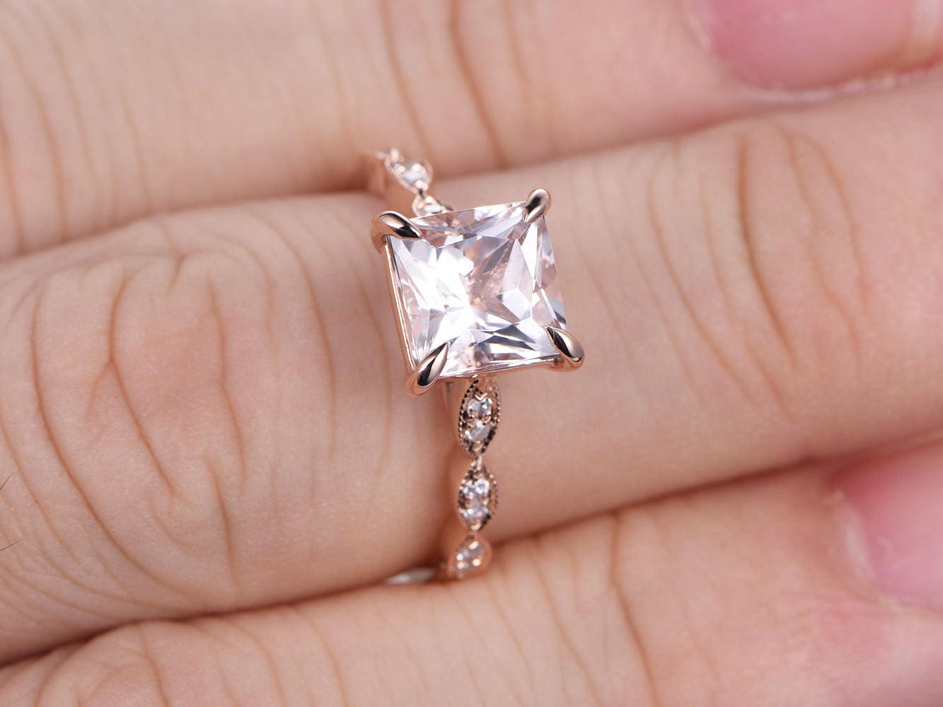 7mm-princess-cut-morganite-engagement-ring-14k-rose-gold-diamond-art-deco-solitaire