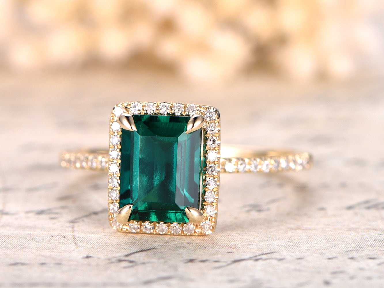 6x8mm-emerald-cut-emerald-engagement-ring-14k-yellow-gold-may-birthstone-diamond-halo-half-eternity