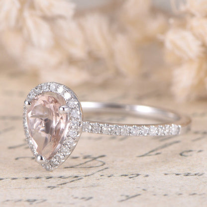 5x7mm-pear-cut-morganite-engagement-ring-14k-white-gold-diamond-halo-half-eternity