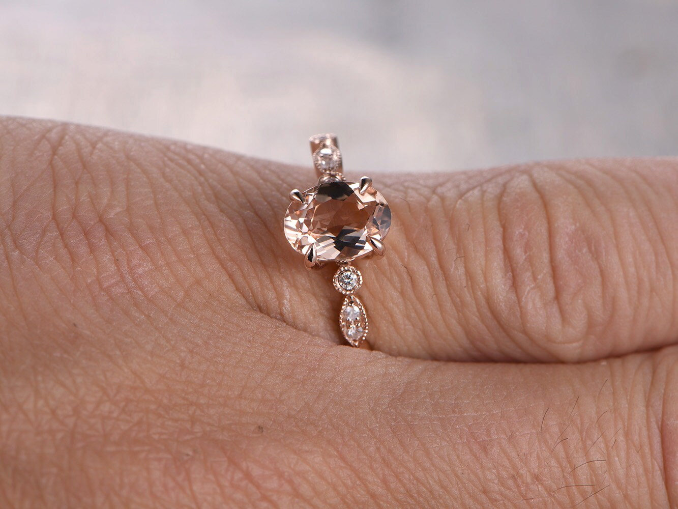 6x8mm-oval-cut-morganite-engagement-ring-14k-rose-gold-solitaire-diamond-art-deco-band