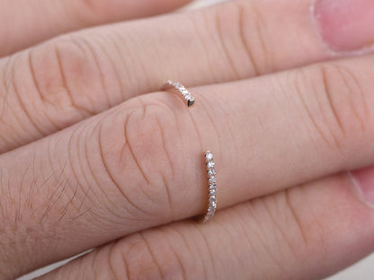 Кольцо из розового золота 14K с бриллиантами, свадебное кольцо, кольцо «вечность», кольцо на годовщину свадьбы, обручальное кольцо с бриллиантами, женские свадебные кольца с бриллиантами, отверстие 5 мм.