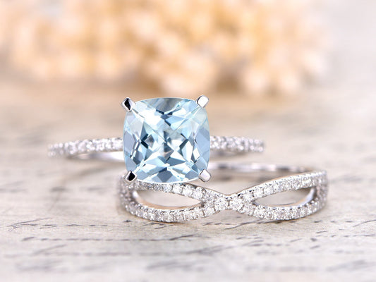 8mm-cushion-cut-aquamarine-engagement-ring-set-2pcs-14k-white-gold-diamond-half-eternity-solitaire-infinity-matching-band