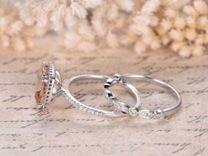 9mm-cushion-cut-morganite-engagement-ring-set-2pcs-14k-white-gold-diamond-halo-art-deco-band