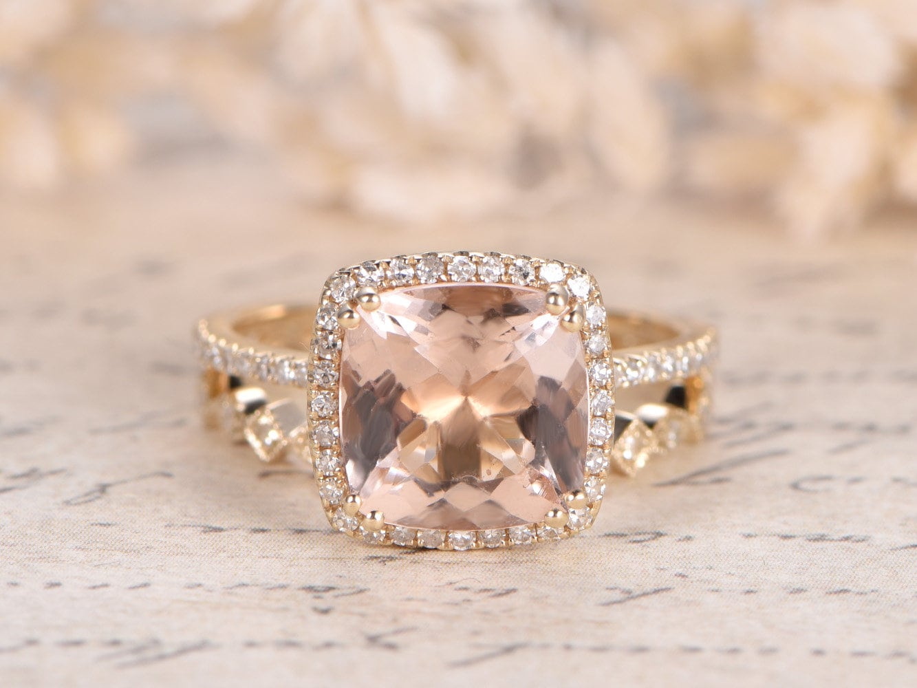9mm-cushion-cut-morganite-engagement-ring-set-2pcs-14k-rose-gold-diamond-halo-art-deco-band