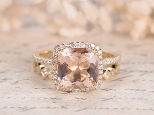 9mm-cushion-cut-morganite-engagement-ring-set-2pcs-14k-rose-gold-diamond-halo-art-deco-band