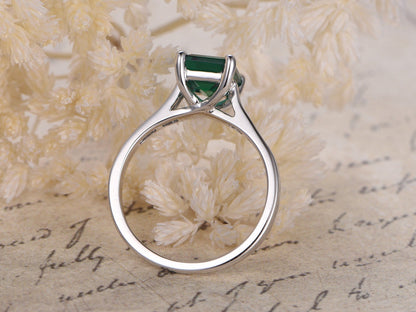 6x8mm-emerald-cut-emerald-engagement-ring-14k-white-gold-may-birthstone-ring-diamond-chanel-set