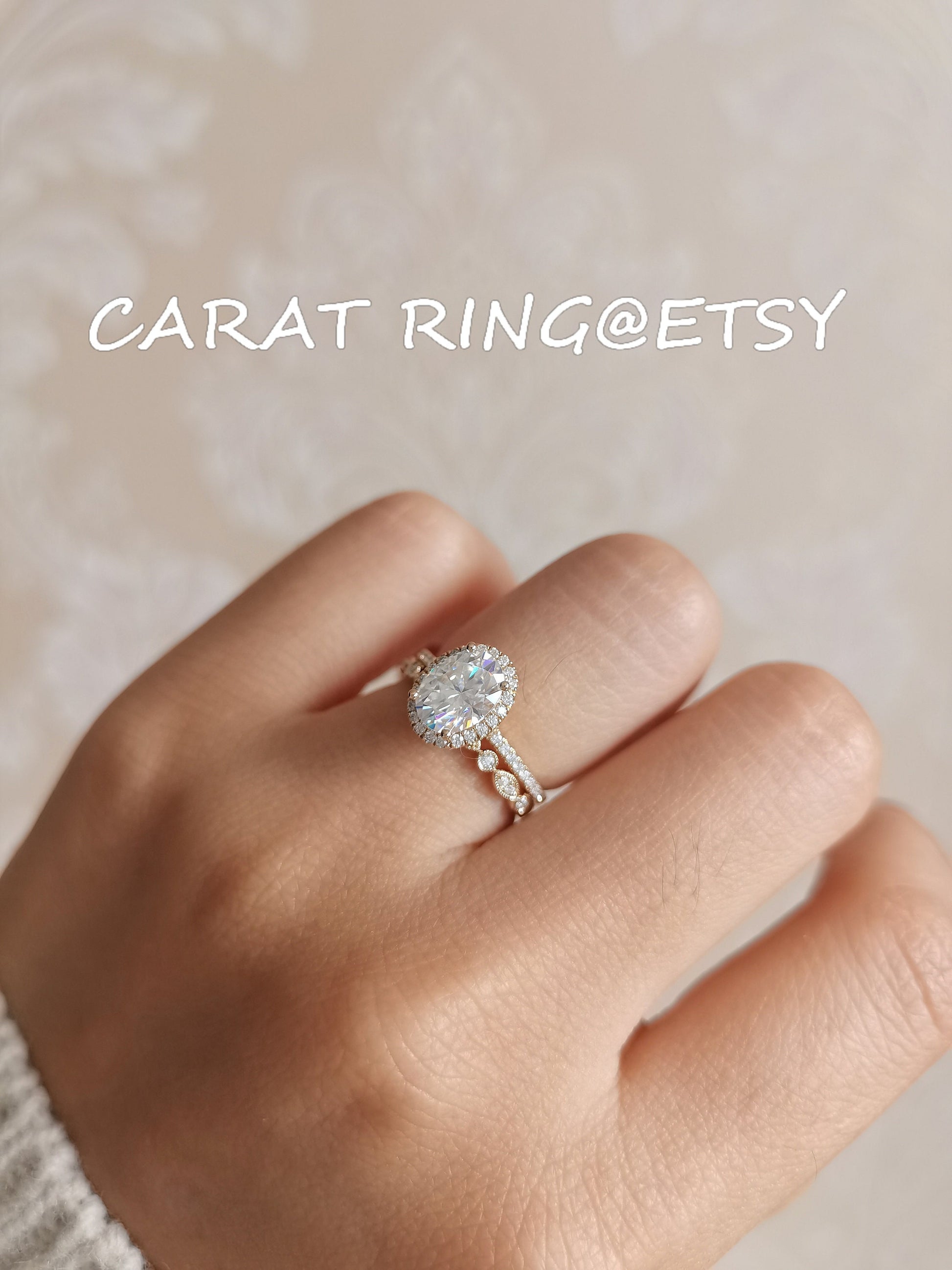 6x8mm-oval-cut-moissanite-engagement-ring-set-2pcs-14k-rose-gold-diamond-halo-hal-art-deco-matching-band