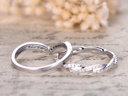 diamond-wedding-bands-set-2pcs-14k-white-gold-full-eternity-band-and-curved-v-shape-band