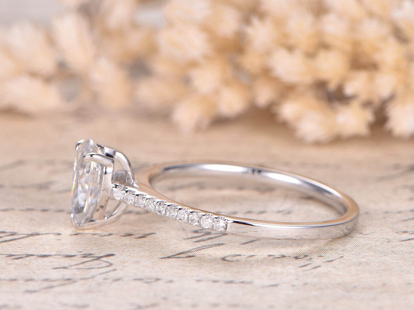 5x7mm-pear-cut-moissanite-engagement-ring-14k-white-gold-diamond-half-eternity-solitaire-design