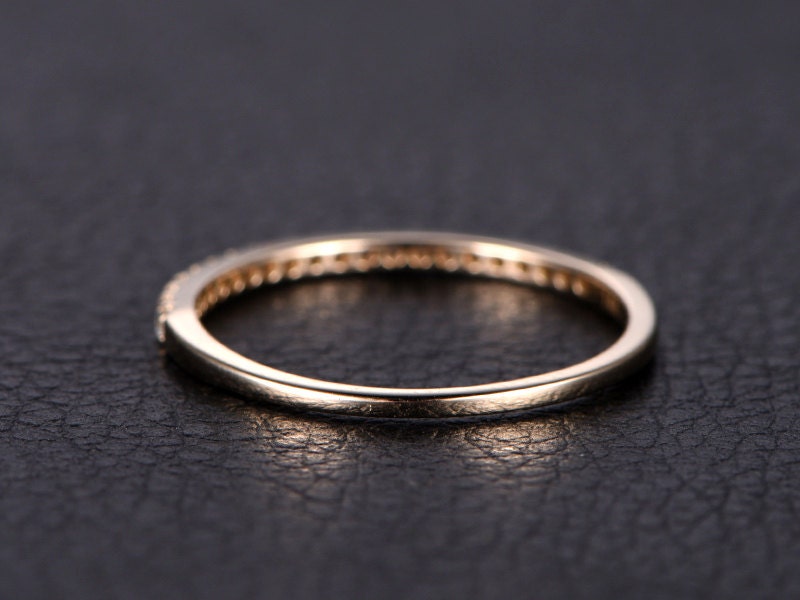 diamond-wedding-band-14k-yellow-gold-wedding-ring-half-eternity