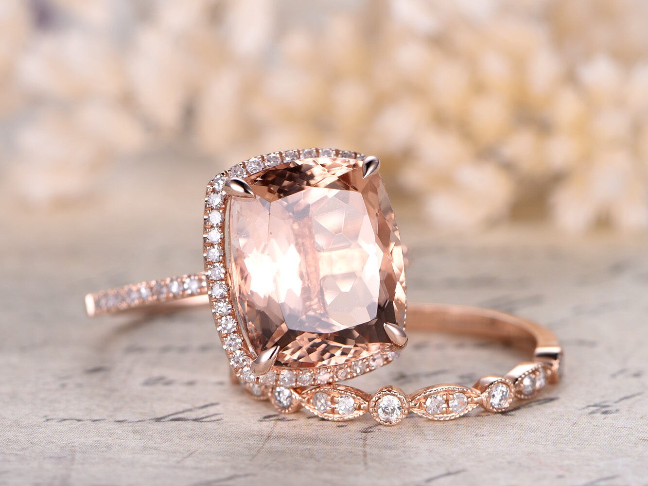 10x12mm-cushion-cut-morganite-engagement-ring-set-2pcs-half-eternity-art-deco-diamond-band-bridal-set-14k-rose-gold