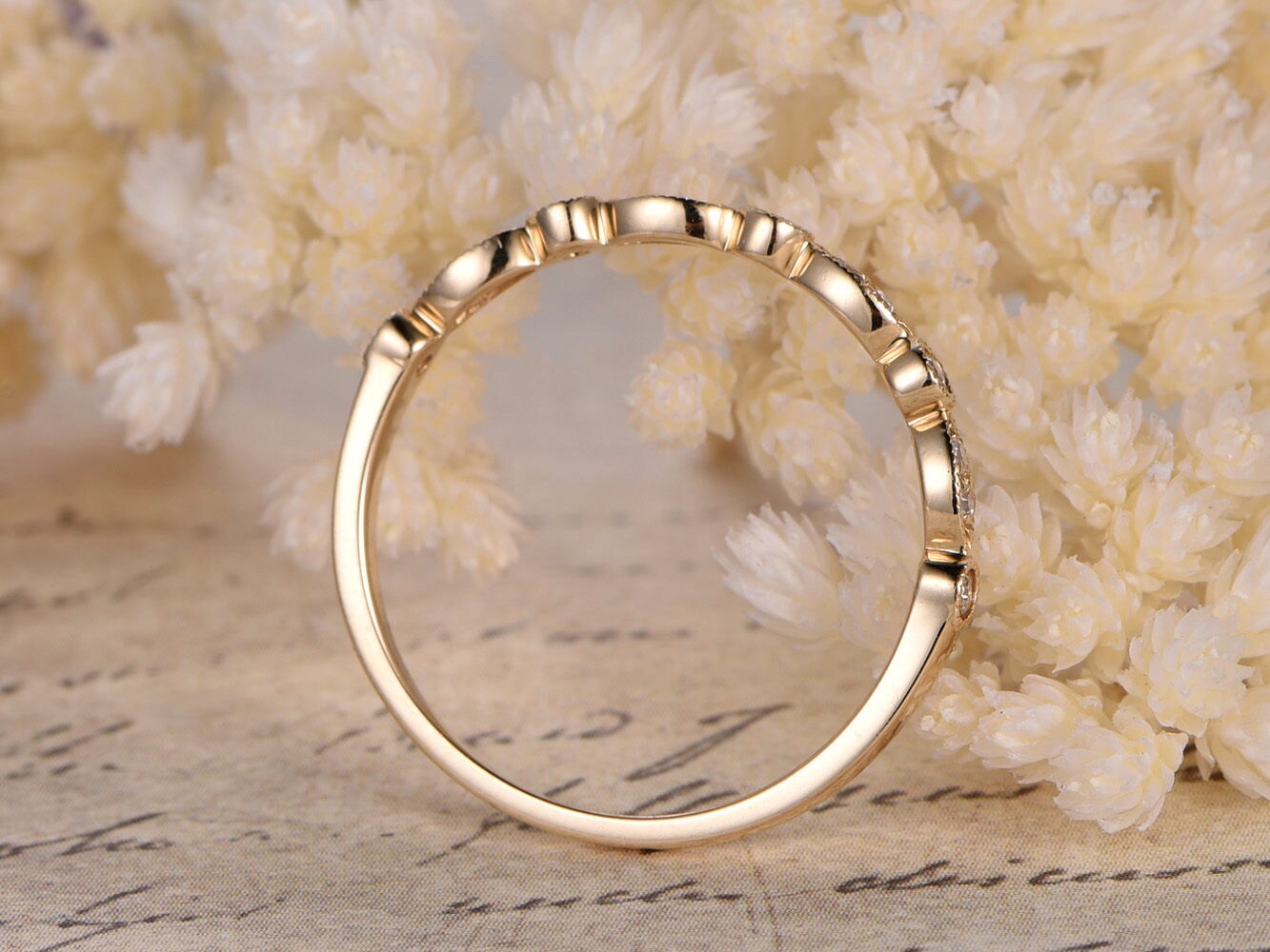 diamond-wedding-band-14k-yellow-gold-half-eternity-band-art-deco-design