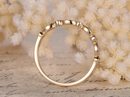 diamond-wedding-band-14k-yellow-gold-half-eternity-band-art-deco-design