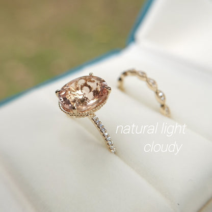 9x11mm-oval-cut-morganite-engagement-ring-set-2pcs-14k-rose-gold-solitaire-half-eternity-diamond-art-deco-band