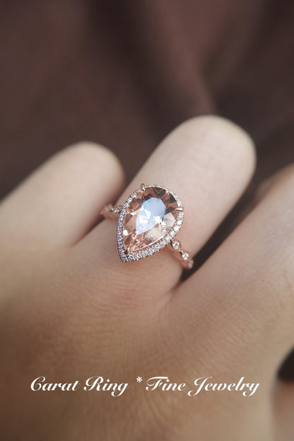 8x12mm-pear-cut-morganite-engagement-ring-rose-gold-morganite-ring-tear-drop-ring-art-deco-marquise-band-bridal-ring-for-her