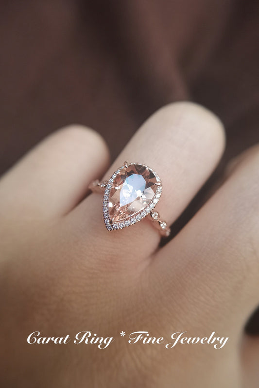 8x12mm-pear-cut-morganite-engagement-ring-rose-gold-morganite-ring-tear-drop-ring-art-deco-marquise-band-bridal-ring-for-her
