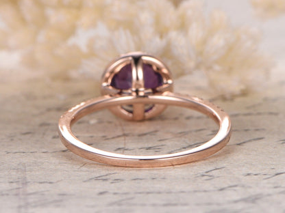 6.5mm-round-cut-amethyst-engagement-ring-14k-rose-gold-diamond-halo-half-eternity-design