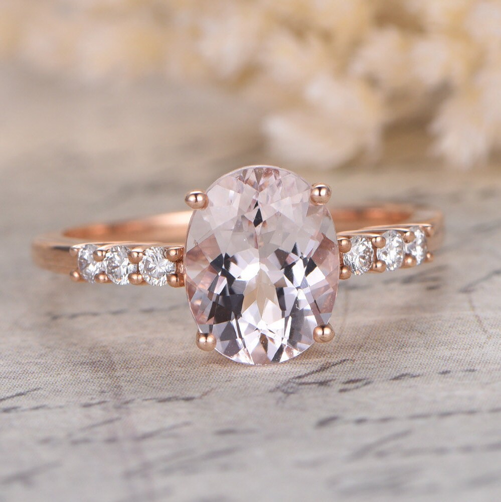 7x9mm-oval-cut-morganite-engagement-ring-14k-rose-gold-diamond-band
