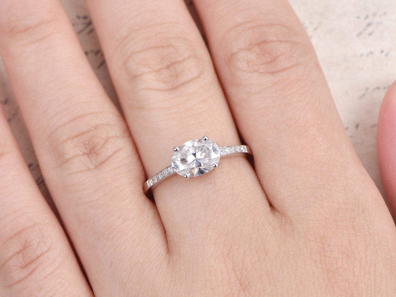 6x8mm-oval-cut-moissanite-engagement-ring-solid-14k-white-gold-diamond-horizontal-design