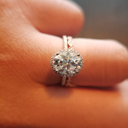 7x9-oval-cut-moissanite-engagement-ring-set-2pcs-14k-rose-gold-diamond-halo-art-deco-matching-band