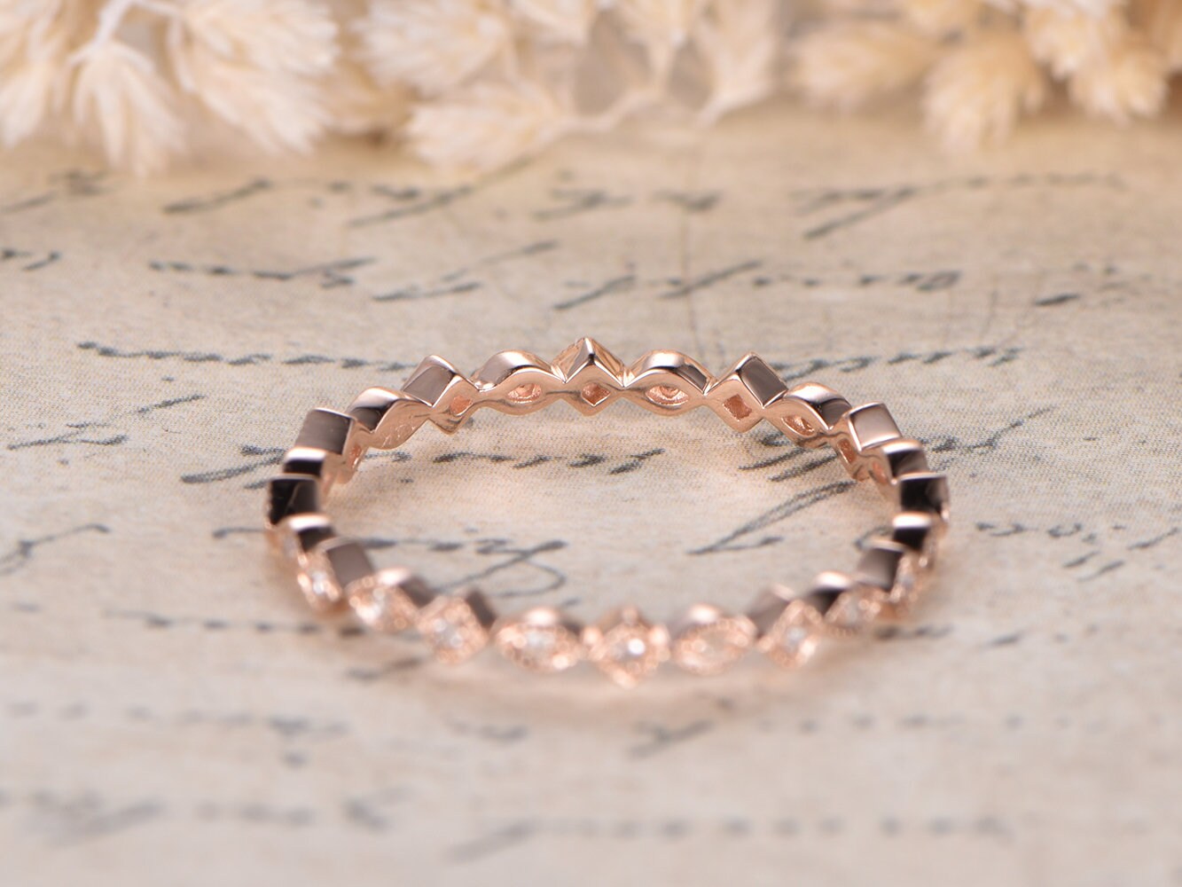wedding-band-diamond-14k-rose-gold-full-eternity-art-deco-band