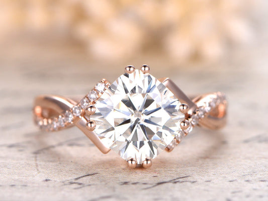 8mm-cushion-cut-moissanite-engagement-ring-14k-rose-gold-infinity-diamond-ring-twist-design