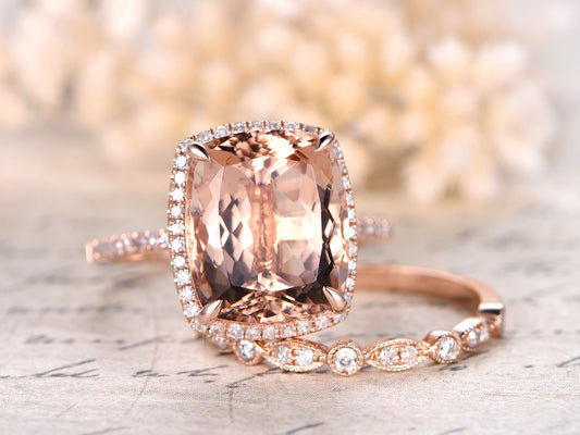10x12mm-cushion-cut-morganite-engagement-ring-set-2pcs-half-eternity-art-deco-diamond-band-bridal-set-14k-rose-gold
