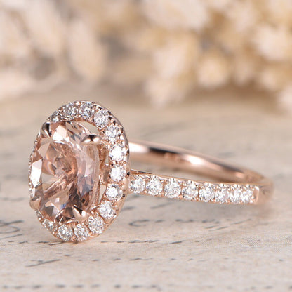 6x8mm-oval-cut-morganite-engagement-ring-vintage-14k-rose-gold-diamond-halo-half-eternity