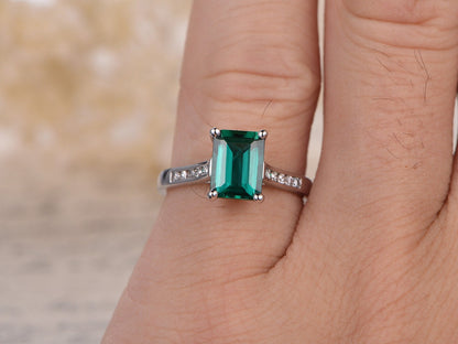 6x8mm-emerald-cut-emerald-engagement-ring-14k-white-gold-may-birthstone-ring-diamond-chanel-set