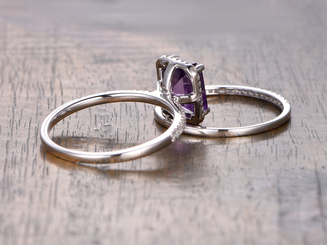 6x8mm-emerald-cut-amethyst-engagement-ring-set-2pcs-14k-white-gold-diamond-halo-half-eternity-thin-matching-band