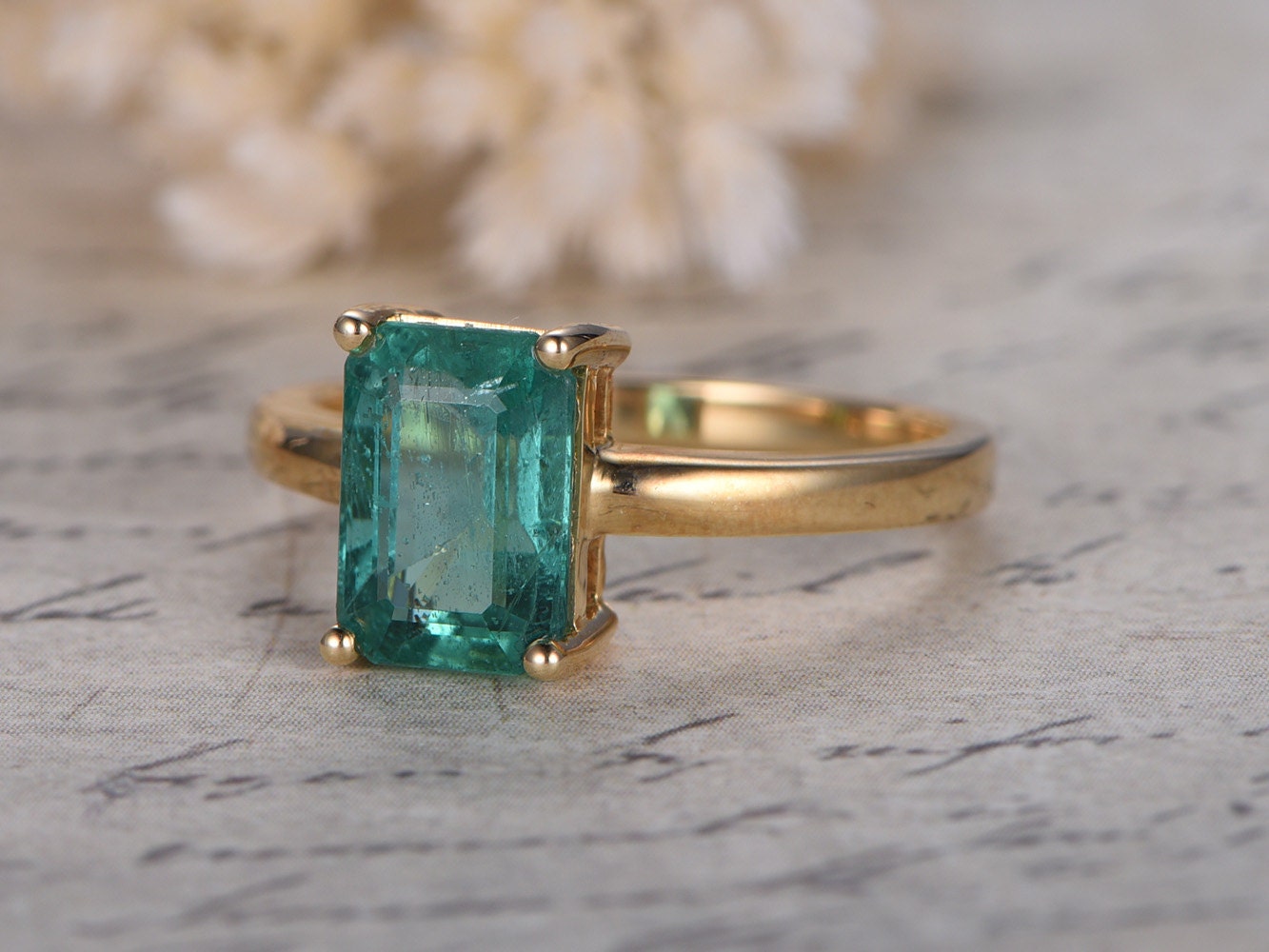 6x8mm-emerald-cut-emerald-engagement-ring-14k-yellow-gold-may-birthstone-plain-band