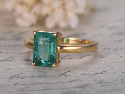 6x8mm-emerald-cut-emerald-engagement-ring-14k-yellow-gold-may-birthstone-plain-band