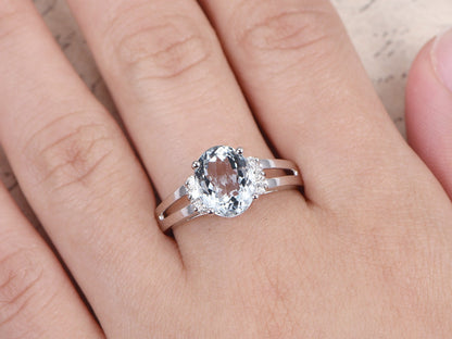 8x10mm-oval-cut-aquamarine-engagement-ring-14k-white-gold-diamond-plain-band-double-shank