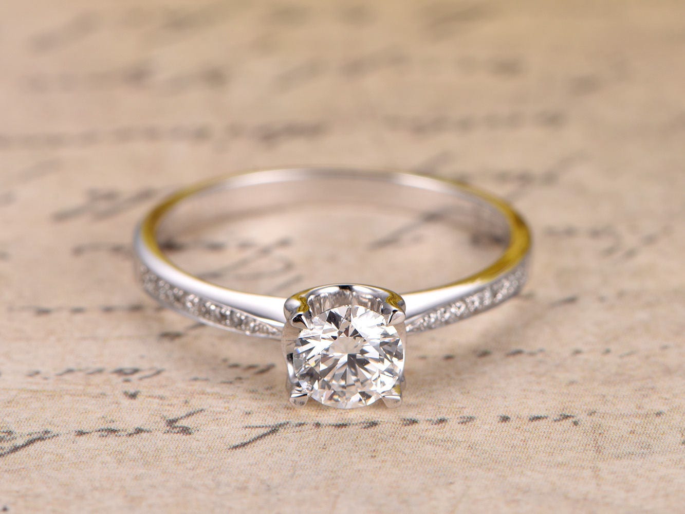 5mm-round-cut-moissanite-engagement-ring-14k-white-gold-half-eternity-diamond-band-solitaire