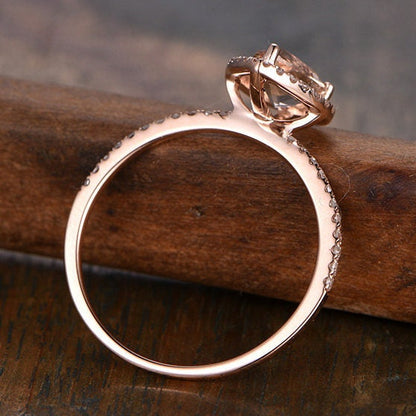 6x8mm-pear-cut-morganite-engagement-ring-14k-rose-gold-pave-diamond-band-halo-design