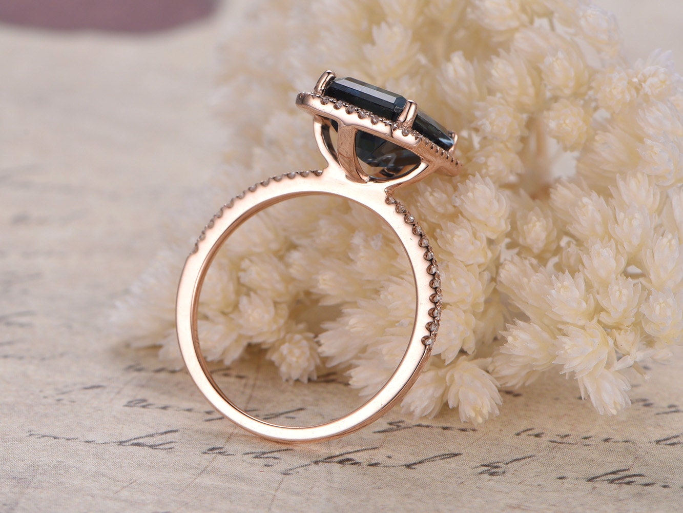 8x10mm-emerald-cut-london-blue-topaz-engagement-ring-14k-rose-gold-diamond-halo