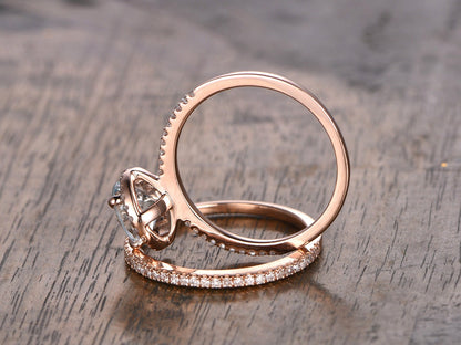 7mm-round-cut-aquamarine-engagement-ring-set-2pcs-14k-rose-gold-diamond-halo-half-eternity-thin-matching-band
