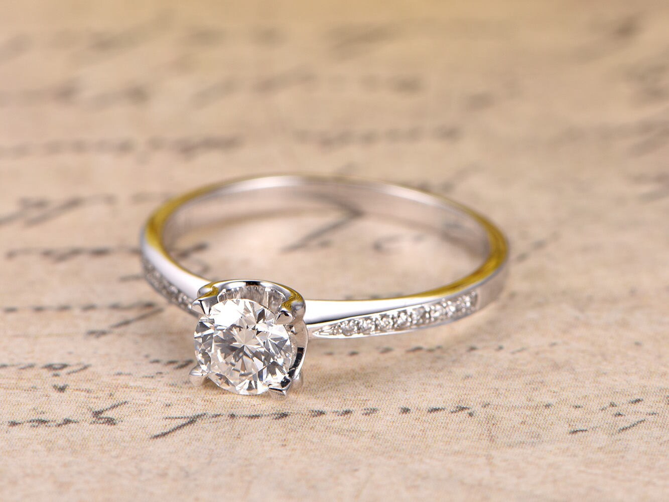 5mm-round-cut-moissanite-engagement-ring-14k-white-gold-half-eternity-diamond-band-solitaire
