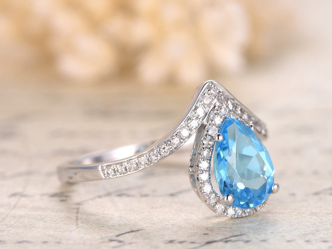 5x7mm-pear-cut-topaz-engagement-ring-solid-14k-white-gold-diamond-curved-v-design
