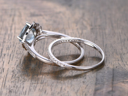 7mm-cushion-cut-aquamarine-engagement-ring-set-2pcs-diamond-floral-halo-half-eternity-thin-matching-band