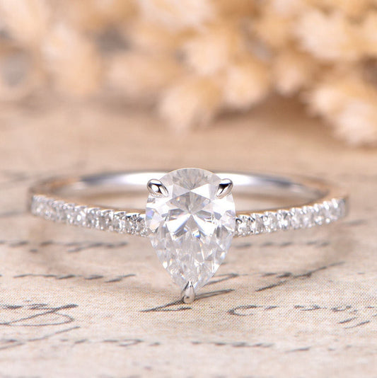 5x7mm-pear-cut-moissanite-engagement-ring-14k-white-gold-diamond-half-eternity-solitaire-design