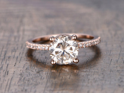 7mm-round-cut-moissanite-engagement-ring-14k-rose-gold-half-eternity-diamond-band-solitaire