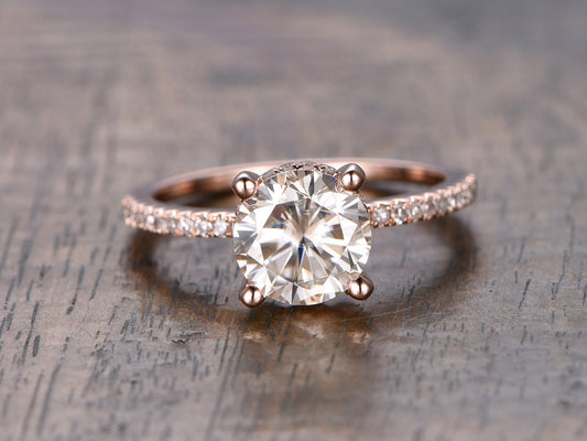 7mm-round-cut-moissanite-engagement-ring-14k-rose-gold-half-eternity-diamond-band-solitaire