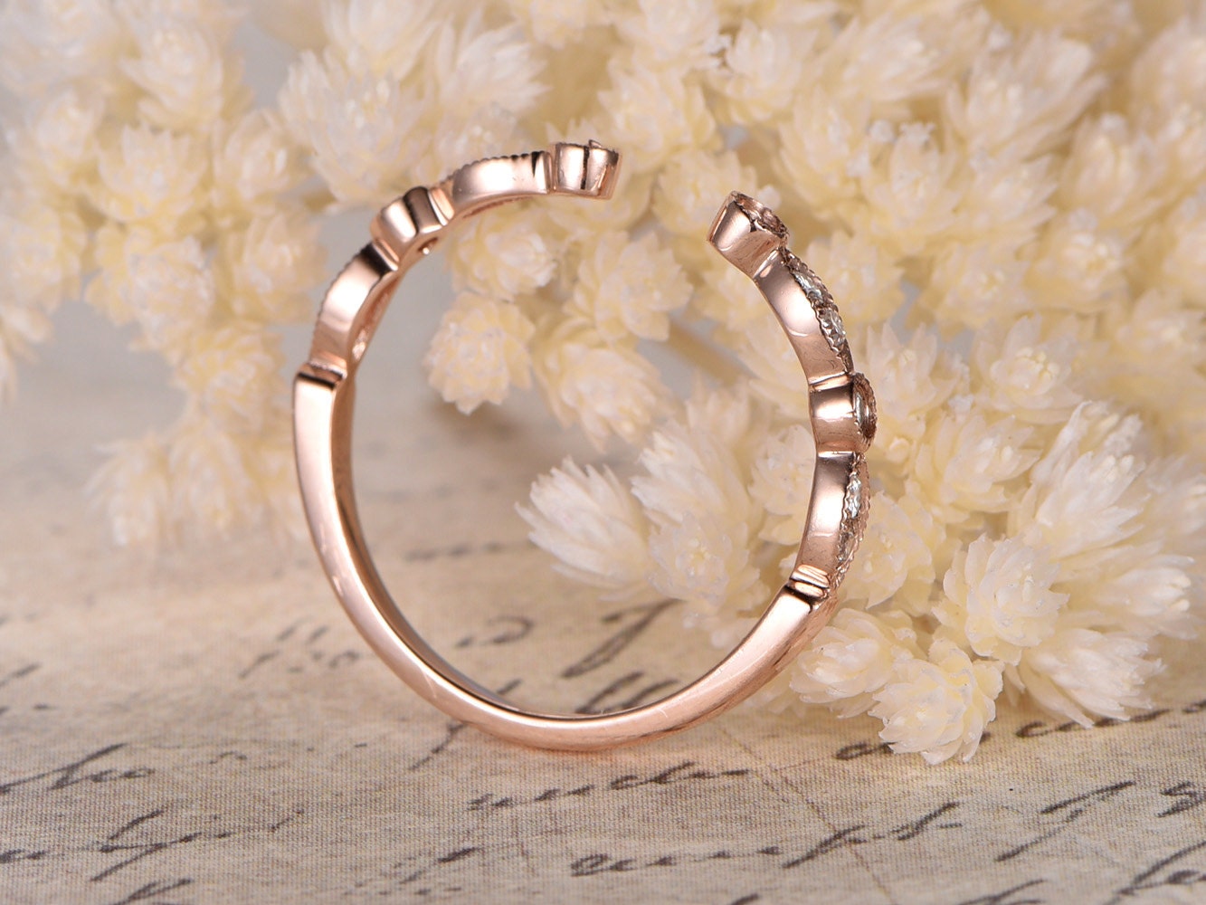 diamond-wedding-band-14k-rose-gold-art-deco-half-eternity-band-bezel-milgrain-opening-5mm