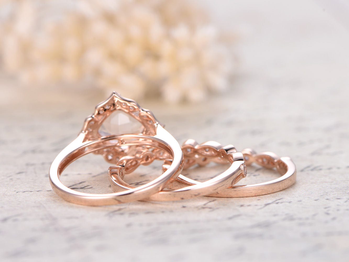 6.5mm-cushion-cut-morganite-engagement-ring-set-3pcs-14k-rose-gold-two-diamond-art-deco-matching-bands